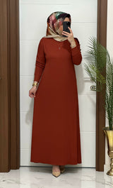 OMUZ DÜĞMELİ LEYLA ELBİSE Ürün kodu :F11