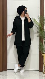 YAKA TAŞLI FERMUARLI İKİLİ TAKIM Ürün kodu: 7146