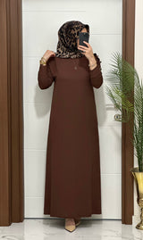 OMUZ DÜĞMELİ LEYLA ELBİSE Ürün kodu :F11