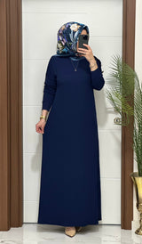 OMUZ DÜĞMELİ LEYLA ELBİSE Ürün kodu :F11