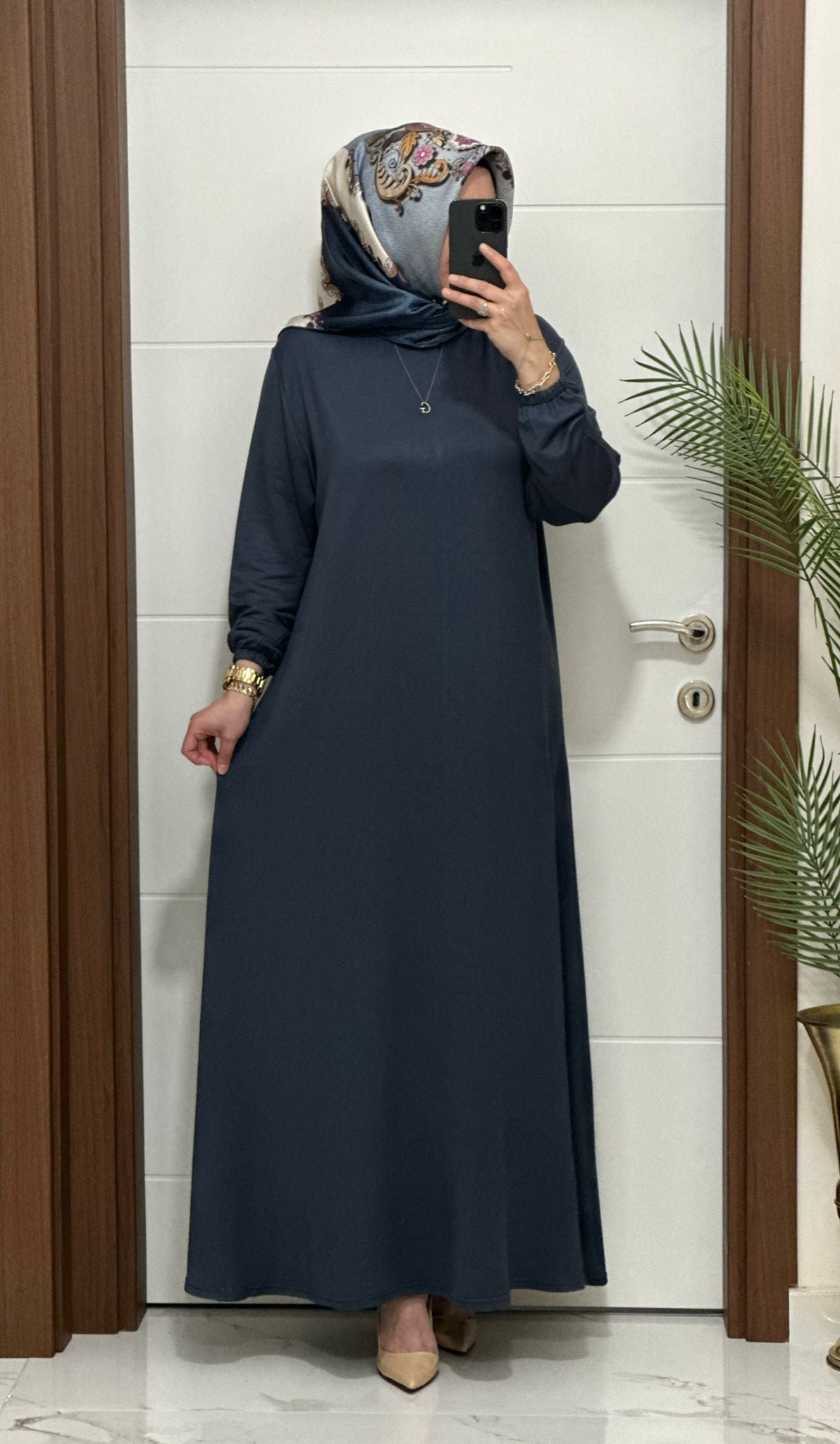 Büyük Beden Seçenekleri İle İkra Elbise Stokta 🎉  Ürün kodu :6212