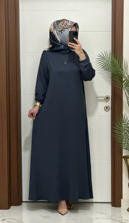 Büyük Beden Seçenekleri İle İkra Elbise Stokta 🎉  Ürün kodu :6212