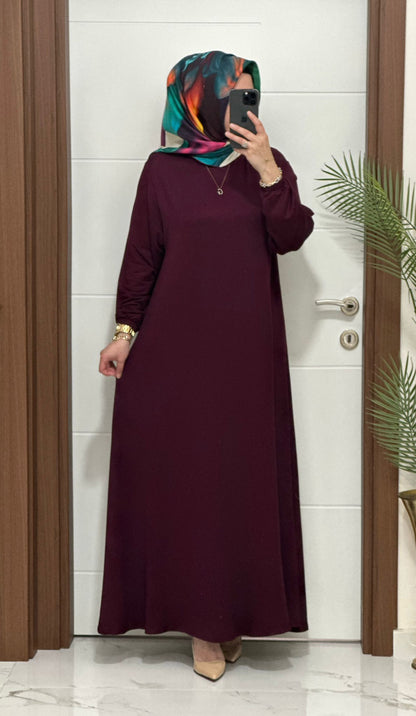 Büyük Beden Seçenekleri İle İkra Elbise Stokta 🎉  Ürün kodu :6212