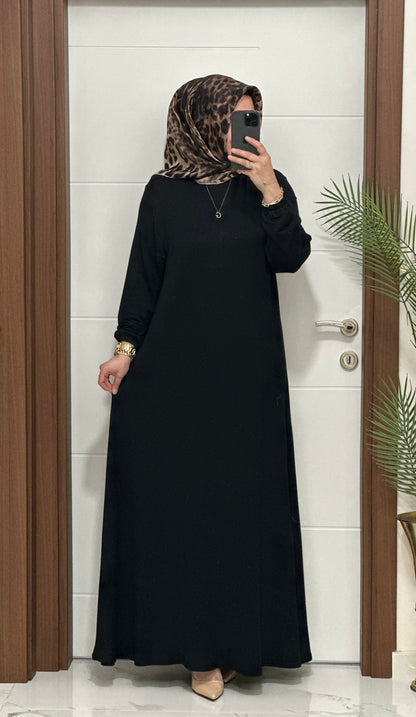 Büyük Beden Seçenekleri İle İkra Elbise Stokta 🎉  Ürün kodu :6212