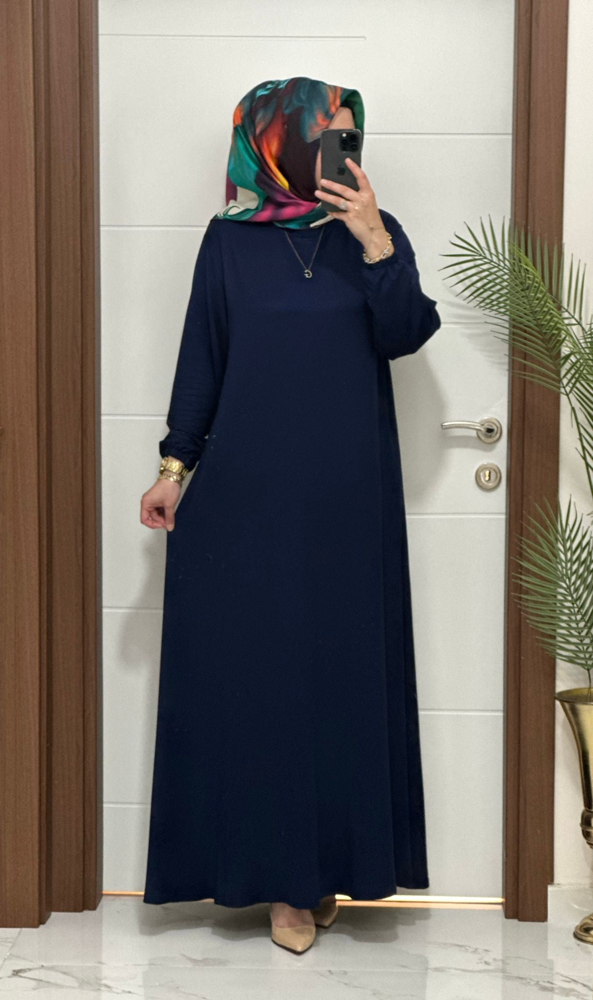 Büyük Beden Seçenekleri İle İkra Elbise Stokta 🎉  Ürün kodu :6212