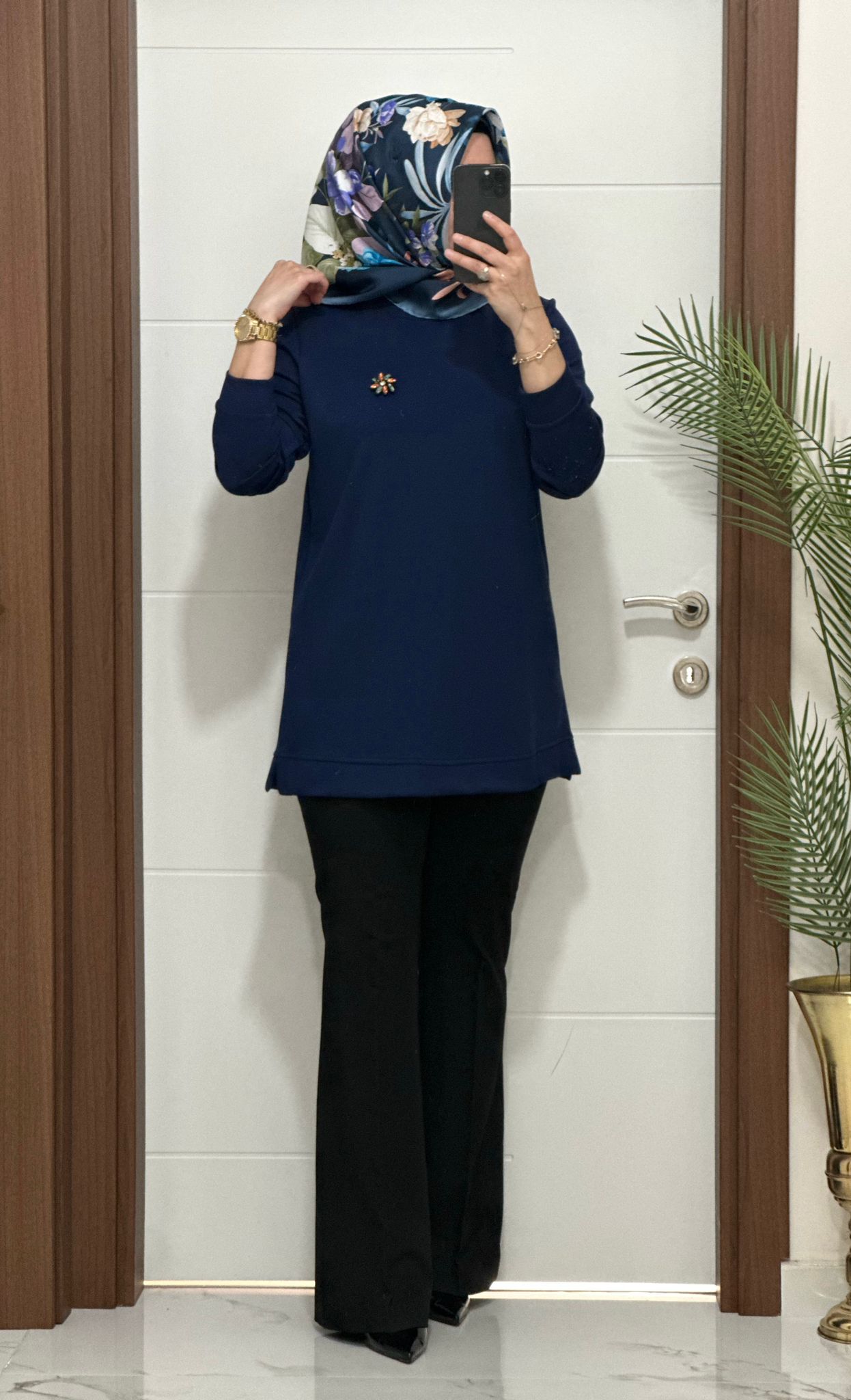 Broş Hediyeli Şık Tunik Büyük Beden Seçenekleri İle Stokta Ürün kodu :1550