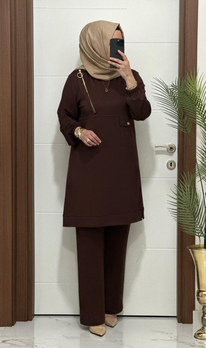 Fermuarlı Cepli Şık Oysho Takım Büyük Beden Seçenekleri ile Stokta Ürün kodu :9999