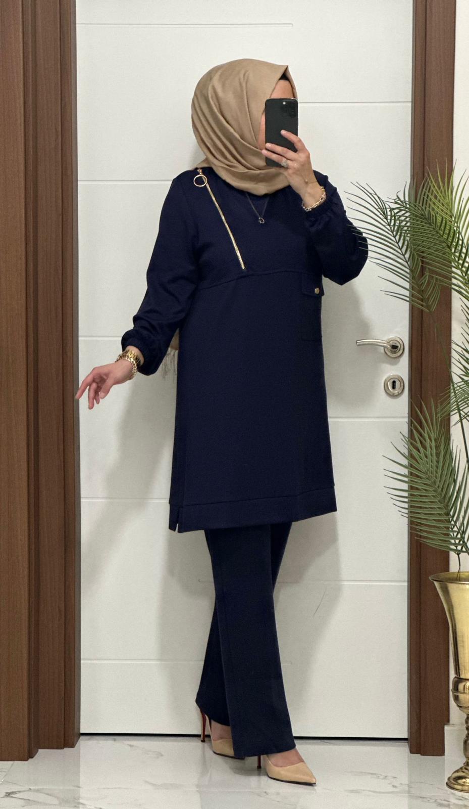 Fermuarlı Cepli Şık Oysho Takım Büyük Beden Seçenekleri ile Stokta Ürün kodu :9999