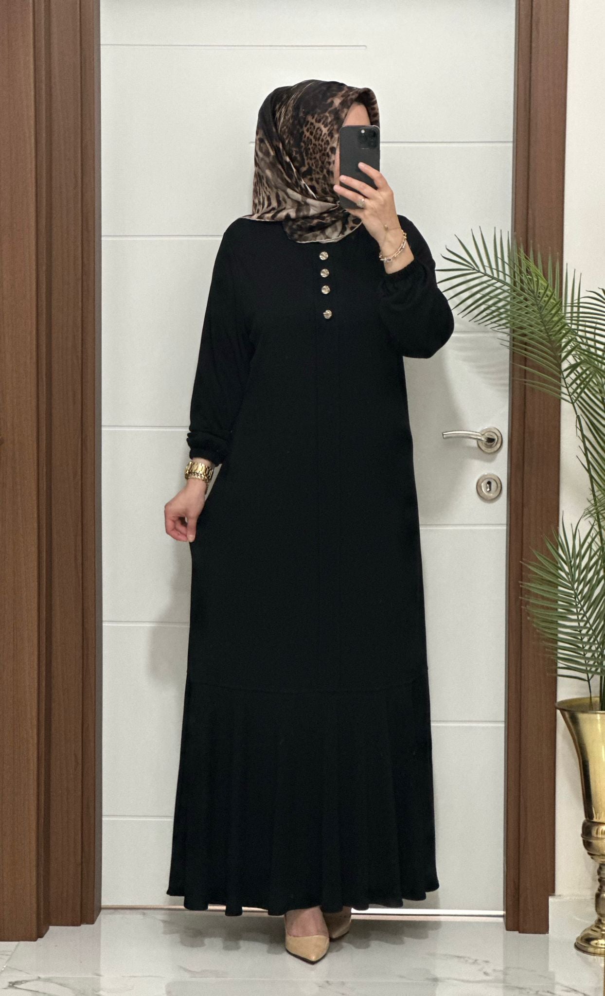 Yeni Sezon Ediz Volanlı Elbise Ürün kodu :25307