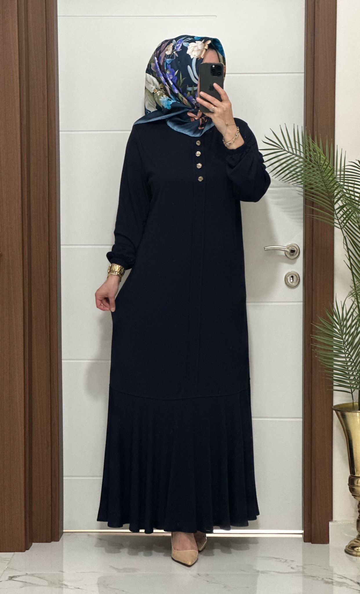 Yeni Sezon Ediz Volanlı Elbise Ürün kodu :25307