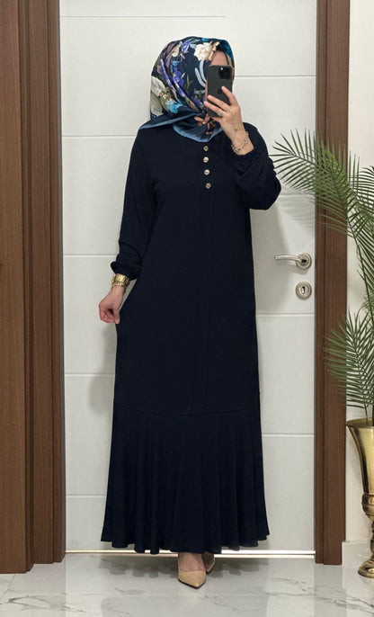 Yeni Sezon Ediz Volanlı Elbise Ürün kodu :25307