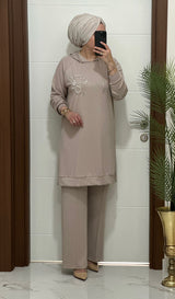 ✨YENİ SEZON ÇİÇEK TAŞLI OYSHO TAKIM ✨ Ürün kodu : 6666