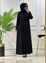 🌟YENİ SEZON BÜYÜK BEDEN TAM BOY TAŞLI ABİYE 🌟 Ürün kodu:7224