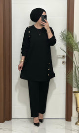 🦋YENİ SEZON DÜĞME DETAY YAKAMOZ TAKIM  🦋 Ürün kodu :1313