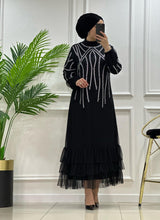 ✨YENİ SEZON TAŞ İŞLEMELİ TÜL ELBİSE ✨ Ürün kodu :7220