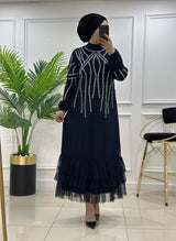 ✨YENİ SEZON TAŞ İŞLEMELİ TÜL ELBİSE ✨ Ürün kodu :7220