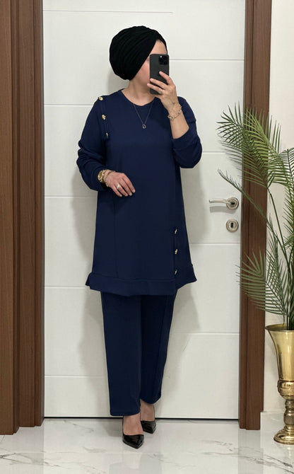 Yeni Sezon Düğme Detay Yakamoz Takım Ürün kodu :1313