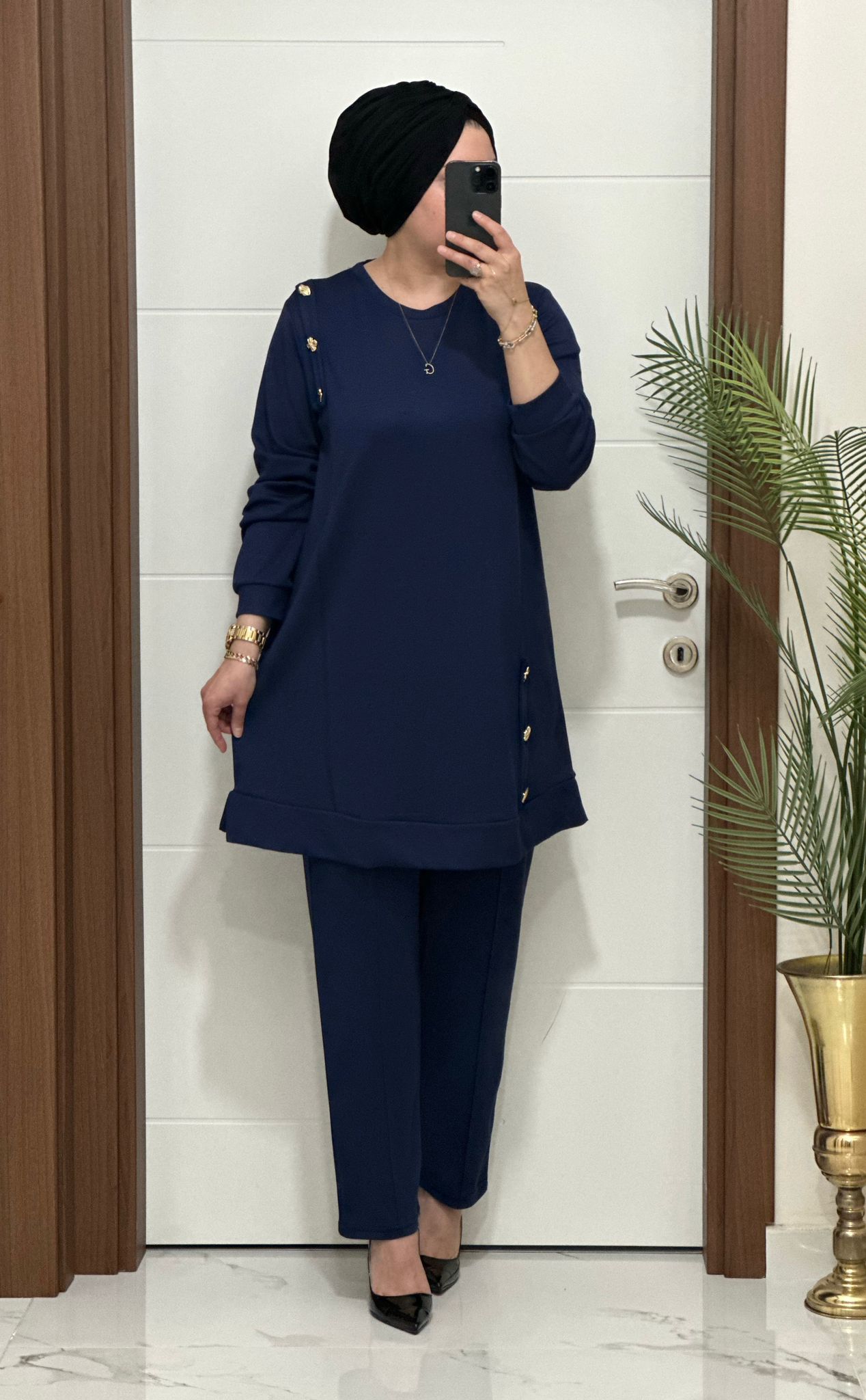 Yeni Sezon Düğme Detay Yakamoz Takım Ürün kodu :1313