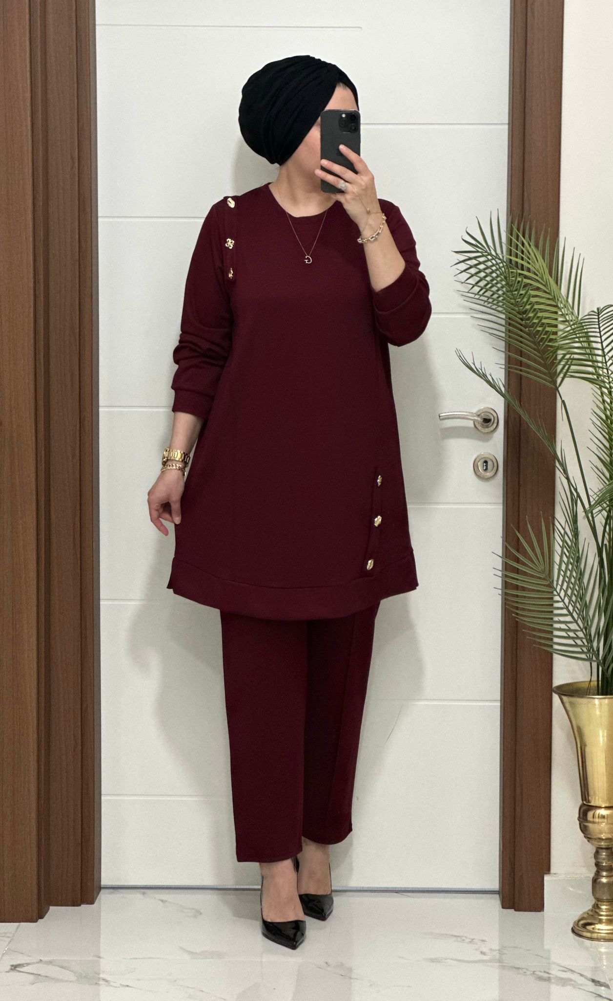 Yeni Sezon Düğme Detay Yakamoz Takım Ürün kodu :1313