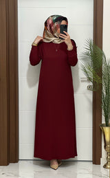 OMUZ DÜĞMELİ LEYLA ELBİSE Ürün kodu :F11