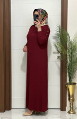 OMUZ DÜĞMELİ LEYLA ELBİSE Ürün kodu :F11