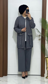 CEP TAŞLI ŞIK İKİLİ TAKIM Ürün kodu:7150