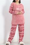 Battal Polar Pijama Takımı Pembe - 19199.1048.